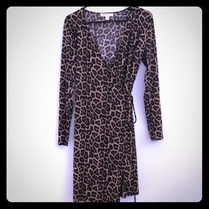 MICHAEL Michael Kor’s leopard-print wrap dress.